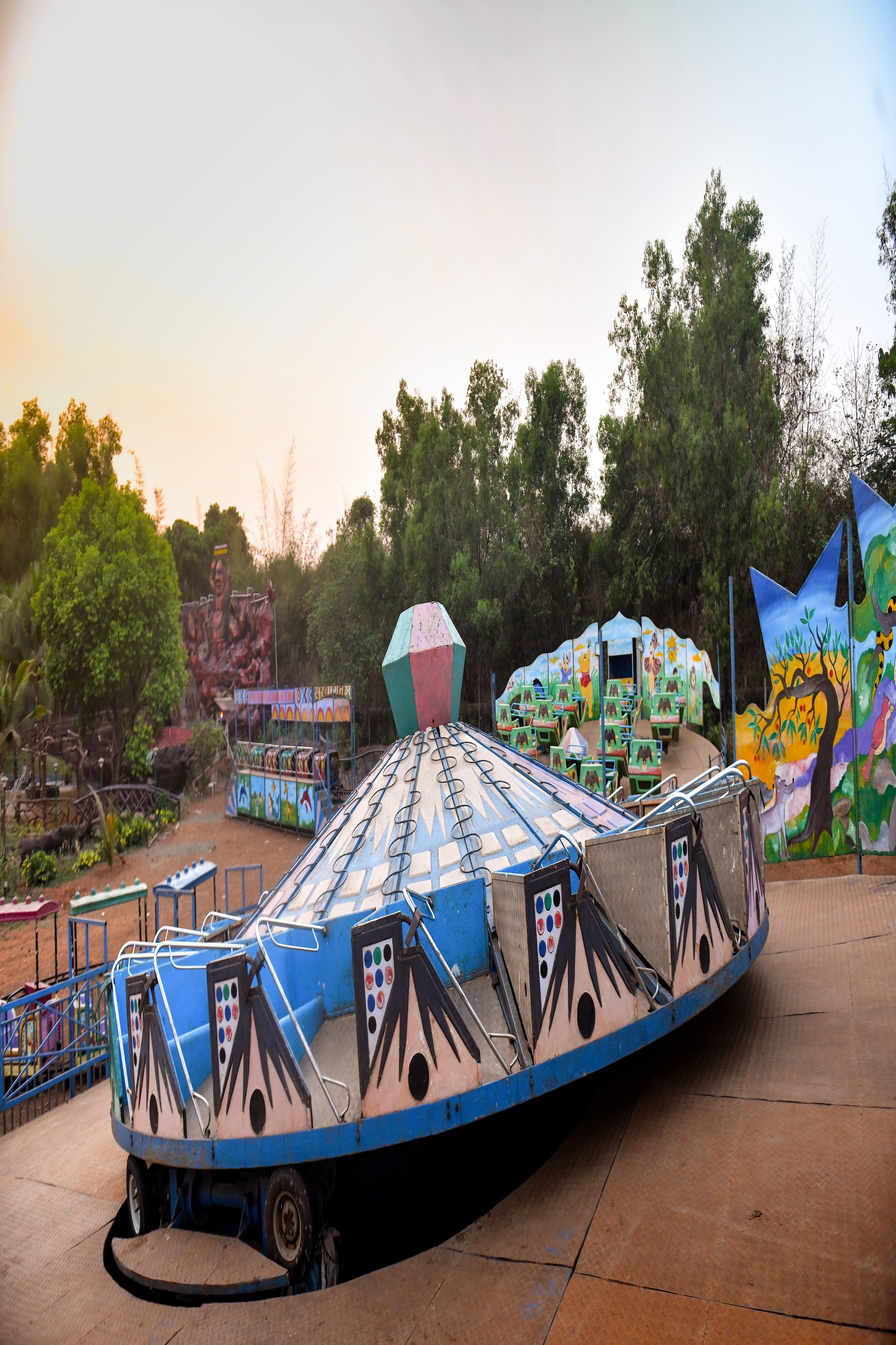 High-energy spinning tora-tora at Goa Aqua World, delivering excitement and laughter for all ages.