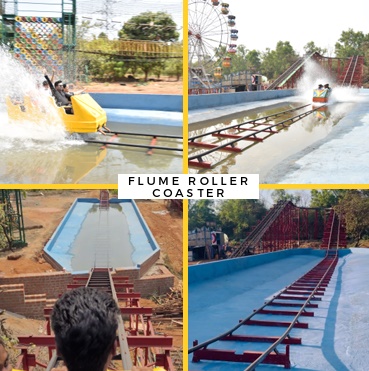 Water Park Flume Roller Coaster